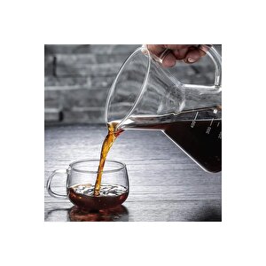 Chemex Filtreli Kahve Demliği  600 Ml Borosilikat Cam
