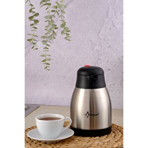 Paslanmaz Çelik Çay Termosu 1.5 Litre | 12-24 Saat Soğuk, 8-12 Saat Sıcak Tutma | Paslanmaz Çelik