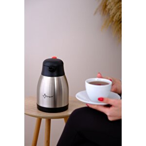 Paslanmaz Çelik Çay Termosu 1.5 Litre | 12-24 Saat Soğuk, 8-12 Saat Sıcak Tutma | Paslanmaz Çelik