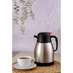 Paslanmaz Çelik Çay Termosu 1.5 Litre | 12-24 Saat Soğuk, 8-12 Saat Sıcak Tutma | Paslanmaz Çelik