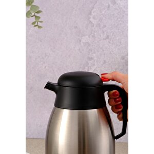 Paslanmaz Çelik Çay Termosu 1.5 Litre | 12-24 Saat Soğuk, 8-12 Saat Sıcak Tutma | Paslanmaz Çelik