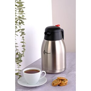 2 Litre Paslanmaz Çift Kat Çelik Çay Termosu - 1200a