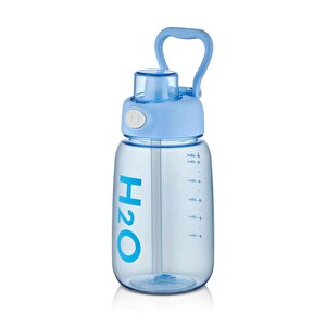 Çocuk Matara Suluk Pipetli 800 Ml Mavi Renk