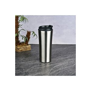 380 Ml Çelik Çift Katlı Mug Termos Flip Kapak