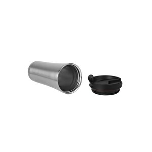 380 Ml Çelik Çift Katlı Mug Termos Flip Kapak