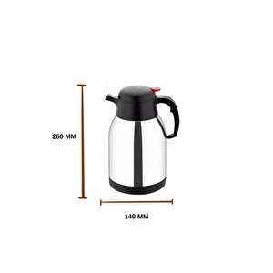 2 Litre Çift Kat Paslanmaz Çelik Termos ( Piknik Kamp Outdoor Ofis Otel Kafe Okul )