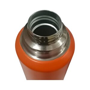 1.0 Litre Kulplu Paslanmaz Çelik Termos-turuncu