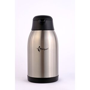 Paslanmaz Çelik Çay Termosu 2.5 Litre | 12-24 Saat Soğuk, 8-12 Saat Sıcak Tutma | Paslanmaz Çelik