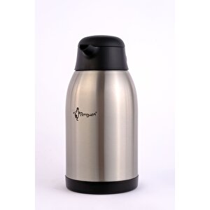 Paslanmaz Çelik Çay Termosu 2.5 Litre | 12-24 Saat Soğuk, 8-12 Saat Sıcak Tutma | Paslanmaz Çelik