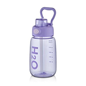 Çocuk Matara Suluk Pipetli 800 Ml Mor Renk