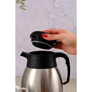 Paslanmaz Çelik Çay Termosu 2 Litre | 12-24 Saat Soğuk, 8-12 Saat Sıcak Tutma | Paslanmaz Çelik