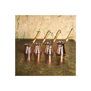 Hascevher Ahşap Saplı Bakır Cezve No:3 200 Ml