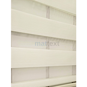 Krem Micro Plise  Zebra Perde  Dilimsiz 120x210 cm