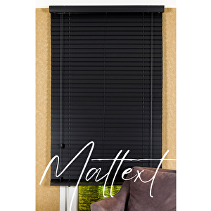 Siyah 50 Mm Ahşap Görünümlü Jaluzi Perde 170x260 cm