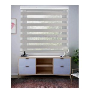 Gri Geniş Plise  Zebra Perde 130x190 cm