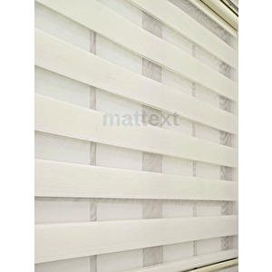 Krem Micro Plise  Zebra Perde  Dilimsiz 150x190 cm