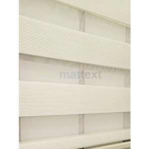 Krem Micro Plise  Zebra Perde  Dilimsiz 150x190 cm