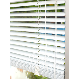 Beyaz Alüminyum Jaluzi Perde - 25m 190x180 cm