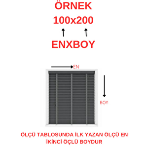 Beyaz Alüminyum Jaluzi Perde - 25m 70x180 cm
