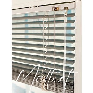 Gri Alüminyum Jaluzi Perde - 25m 125x200 cm