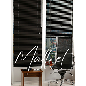 Siyah Alüminyum Jaluzi Perde - 25m 130x160 cm