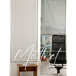 Gri Alüminyum Jaluzi Perde - 25m 100x220 cm