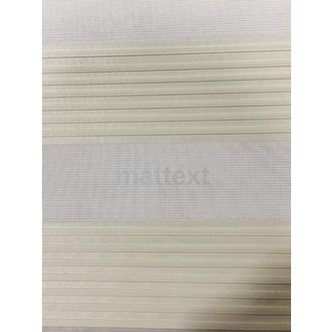Krem Dar Plise  Zebra Perde 140x220 cm