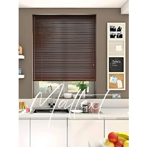 Kahverengi Alüminyum Jaluzi Perde - 25m 160x160 cm