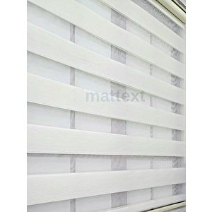 Ekru Micro Plise  Zebra Perde  Dilimsiz 100x250 cm