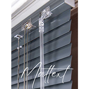 Antrasit Alüminyum Jaluzi Perde - 25m 50x220 cm