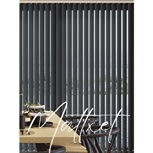 Antrasit Pvc Dikey Perde  Döndürülebilen Tam Açık Ya Da Tam Kapalı  Pvc Dikey 705 110x180 cm