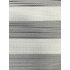 Gri Dar Plise  Zebra Perde 150x220 cm