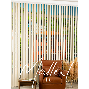 Krem Pvc Dikey Perde  Döndürülebilen Tam Açık Ya Da Tam Kapalı  Pvc Dikey 701 130x250 cm