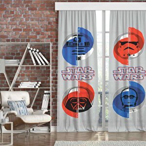 Star Wars Force Çocuk Odası İkili Fon Perde Çocuk Odası