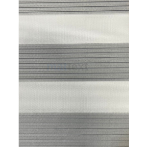 Gri Dar Plise  Zebra Perde 90x260 cm