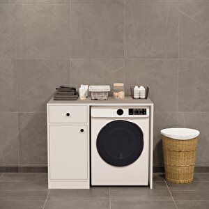 Sena Çamaşır Makinesi Dolabı Beyaz