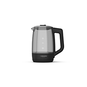 Akıllı Cam Kettle 1.7 Lt Wi-fi 2200 W App Kontrol Sesli Asistan Desteği Cam Su Isıtıcı Siyah X7103