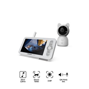 Akıllı Çift Kameralı Monitörlü Bebek Kamerası