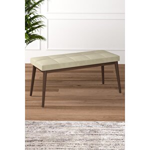 Arven Serisi 80x132 Açılabilir Mdf Barok Ahşap Desen Mutfak Masa Takımı 4 Sandalye 1 Bench