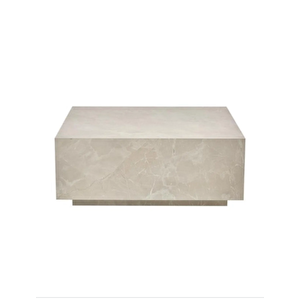 Most Lignum Mermer Görünümlü %100 Mdf Bej Orta Sehpa 80x80 Cm. (evinize Teslim) Antik Bej