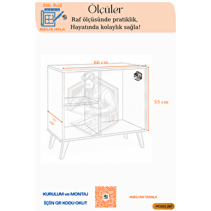 Tamamı Mdf Tv Sehpası / Çok Amaçlı Konsol