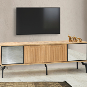 Viva Camlı Tv Sehpası - Atlantik Çam