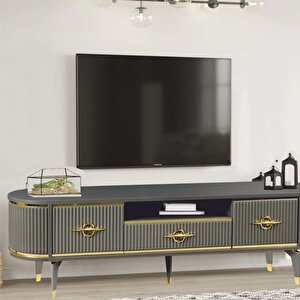 Duru Tv  Sehpası - Antrasit  Gold
