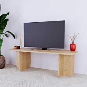 B0030 Beca Tv Ünitesi 100 Cm Meşe Tv Sehpası, Televizyon Ünitesi Minimalist Modern 45 Inç Tv Ünitesi