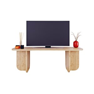 B0030 Beca Tv Ünitesi 100 Cm Meşe Tv Sehpası, Televizyon Ünitesi Minimalist Modern 45 Inç Tv Ünitesi