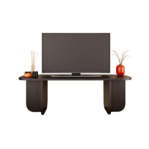 B0050 Beca Tv Ünitesi 100 Cm Siyah Tv Sehpası Televizyon Ünitesi, Minimalist, Modern, 45 Inç Tv