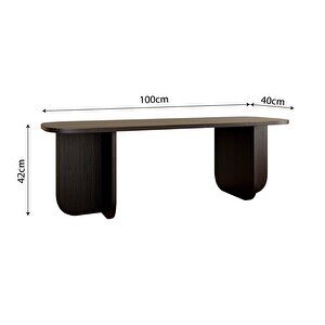 B0050 Beca Tv Ünitesi 100 Cm Siyah Tv Sehpası Televizyon Ünitesi, Minimalist, Modern, 45 Inç Tv