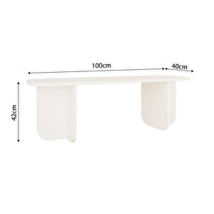 B0040 Beca Tv Ünitesi 100 Cm Beyaz Tv Sehpası Televizyon Ünitesi Minimalist Modern 45 Inç Tv Ünitesi