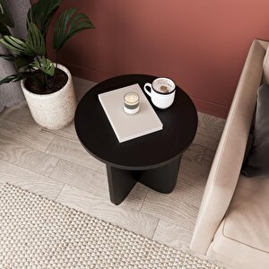 I0150 Beca Yan Sehpa 40 Cm Siyah Yan Sehpa Kahve Sehpası Küçük Alanlar Küçük Sehpa Minimalist Modern