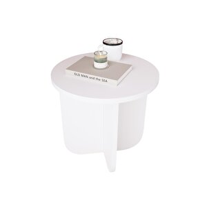 I0140 Beca Yan Sehpa 40 Cm Beyaz Yan Sehpa Kahve Sehpası Küçük Alanlar Küçük Sehpa Minimalist Modern